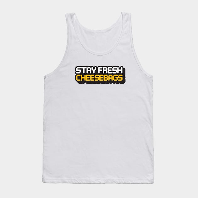 Stay Fresh Cheese Bags (8-Bit - Light) Tank Top by jepegdesign